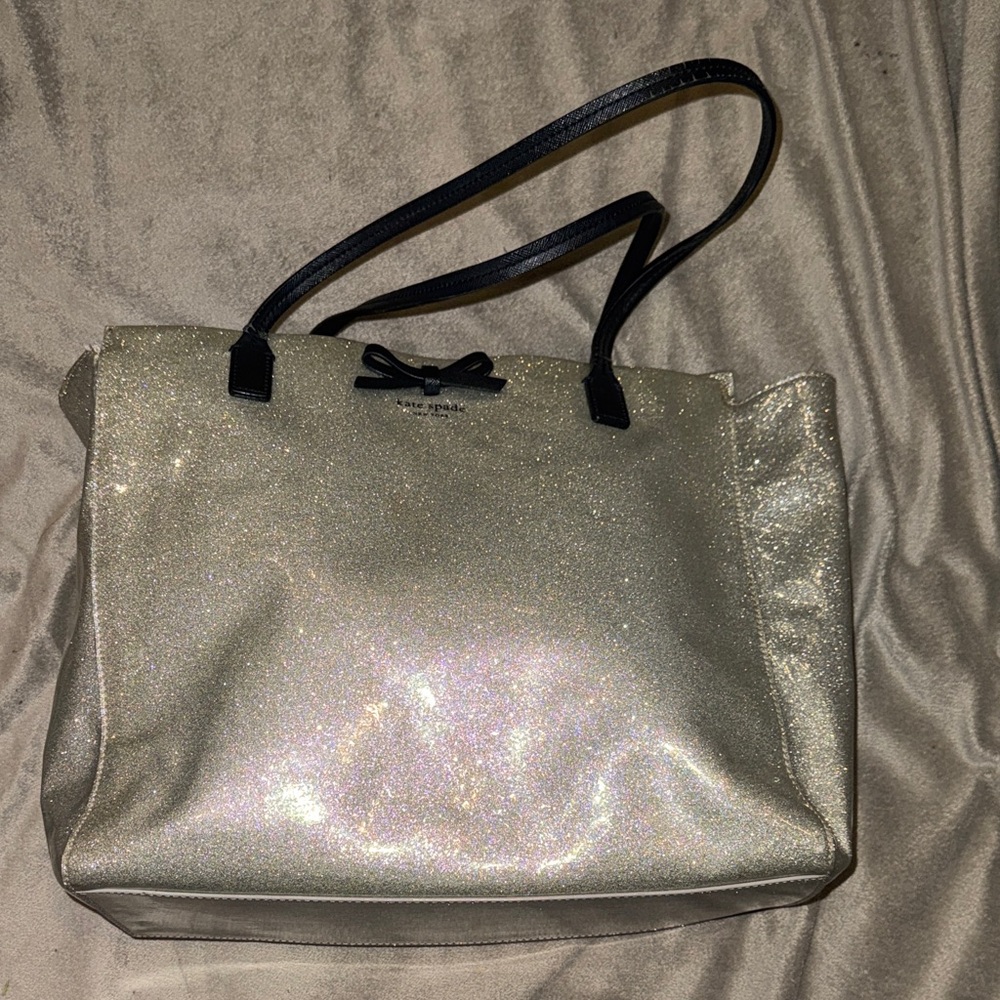 Kate Spade Mavis Street Taden Tote Bag Silver